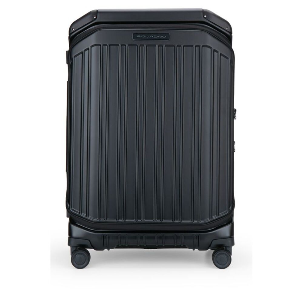 Piquadro Men Trolley Medio Front_Middle Open 4 Ruote Polic_Esp